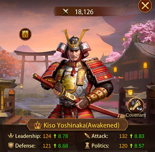Evony General Kiso Yoshinaka